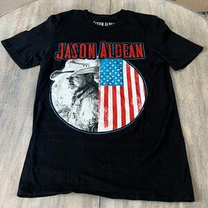 Jason Aldean Rock N Roll Cowboy Tour Concert T-shirt Size Small Black